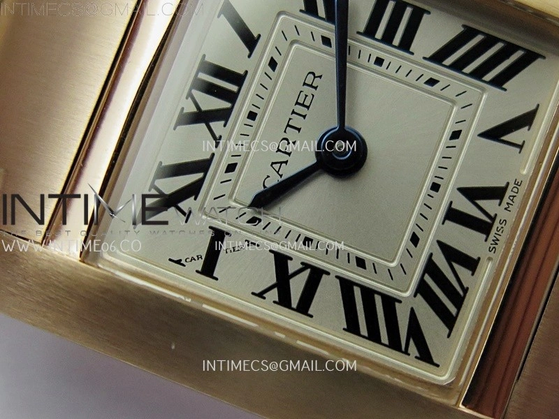Tank Francaise Ladies 21.2mm RG 8848F 1:1 Best Edition Silver Dial on RG Bracelet Ronda Quartz V2